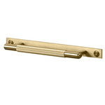 Linear Pull Bar with Plate - Brass