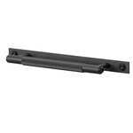 Linear Pull Bar with Plate - Black
