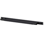 Linear Pull Bar with Plate - Black