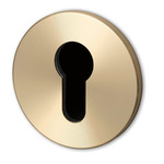 Euro Profile Escutcheon Plate - Brass