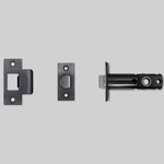 Tubular Latch for Door Knob - Passage - Gun Metal