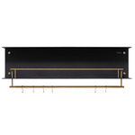 Hanger Shelf - Brass / Black