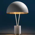 Ale BIG Table Lamp - White / Gold Leaf
