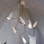 CicloItalia Flex Ceiling Light - Brass / White