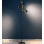 CicloItalia Flex Floor Lamp - Brass / Black