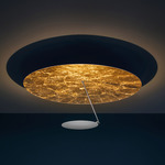 Lederam Ceiling Light - Gold Leaf / Satin / White