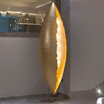 PostKrisi F100 Floor Lamp - Nickel / Gold Leaf