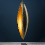 PostKrisi F100 Floor Lamp - Nickel / Silver Leaf