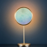 Talismano Table Lamp - Brass / Iridescent Glass