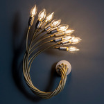 Turciu Wall Sconce - Satin Nickel / Brass