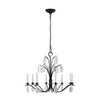 Shannon Chandelier - Aged Iron / Crystal