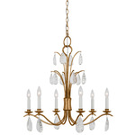 Shannon Chandelier - Antique Gild / Crystal