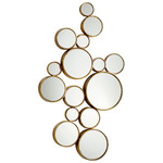 Bubbles Mirror - Gold / Mirror