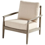 Astoria Armchair - Weathered Oak / Tan