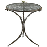 Bird Bistro Table - Rust / Clear