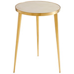 Dresden Side Table - Gold / Grey