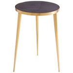 Bremen Side Table - Gold / Grey