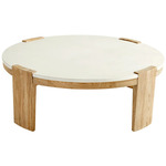 Spezza Coffee Table - Wood / Ivory