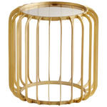 Gildrum Table - Gold / Clear