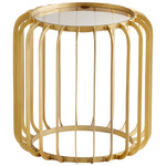 Gildrum Table - Gold / Clear