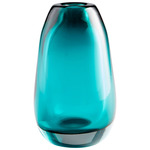 Blown Ocean Vase - Blue