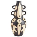 Navajo Vase - Black / White