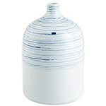 Whirlpool Vase - Blue / White