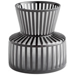 Lined Up Vase - Black