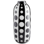 Petroglyph Vase - Black / White