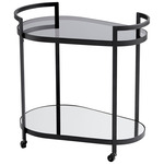 Cosmo Bar Cart - Black / Clear