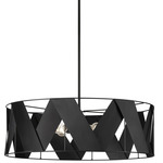 Cardano Open Chandelier - Matte Black / Black