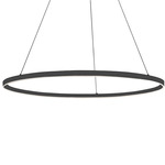 Circulo Round Pendant - Matte Black / White