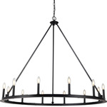Colby Candlelight Chandelier - Matte Black