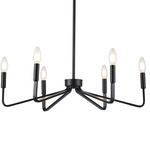 Clayton Chandelier - Matte Black