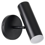 Constance Reading Wall Sconce - Matte Black / Frosted