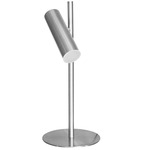 Constance Adjustable Table Lamp - Satin Chrome / Frosted