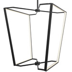 Curant Pendant - Matte Black / White