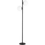 Folgar Floor Lamp - Matte Black / Opal White