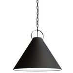 Princeton Pendant - Matte Black / Black