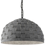 Priscilla Pendant - Matte Black / Grey