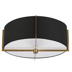 Preston Ceiling Light - Aged Brass / Black