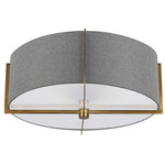 Preston Ceiling Light - Aged Brass / Grey