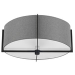 Preston Ceiling Light - Matte Black / Grey