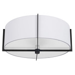 Preston Ceiling Light - Matte Black / White