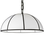 Portobello Pendant - Matte Black / White / Black