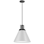 Sonus Pendant - Matte Black / White / Black