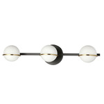 Sofia Bathroom Vanity Light - Matte Black / Aged Brass / White