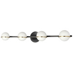 Sofia Bathroom Vanity Light - Matte Black / Aged Brass / White