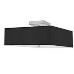 Seren Semi Flush Ceiling Light - Polished Chrome / Black