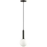 Tara Pendant - Matte Black / White